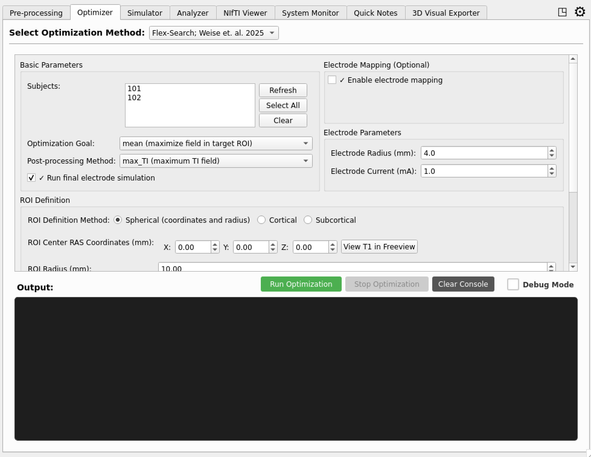 Flex Search Interface