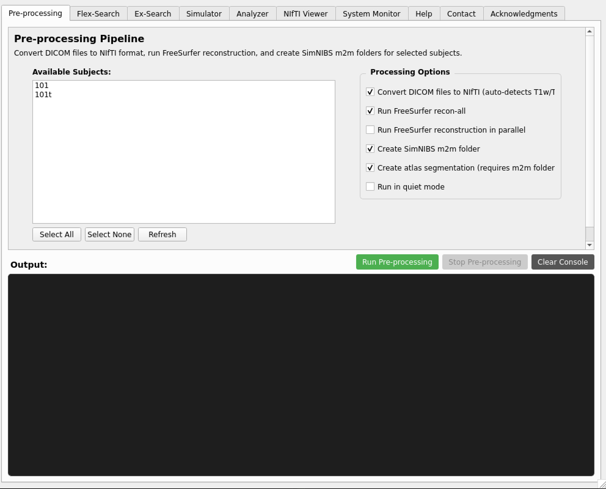 Pre-Processing UI