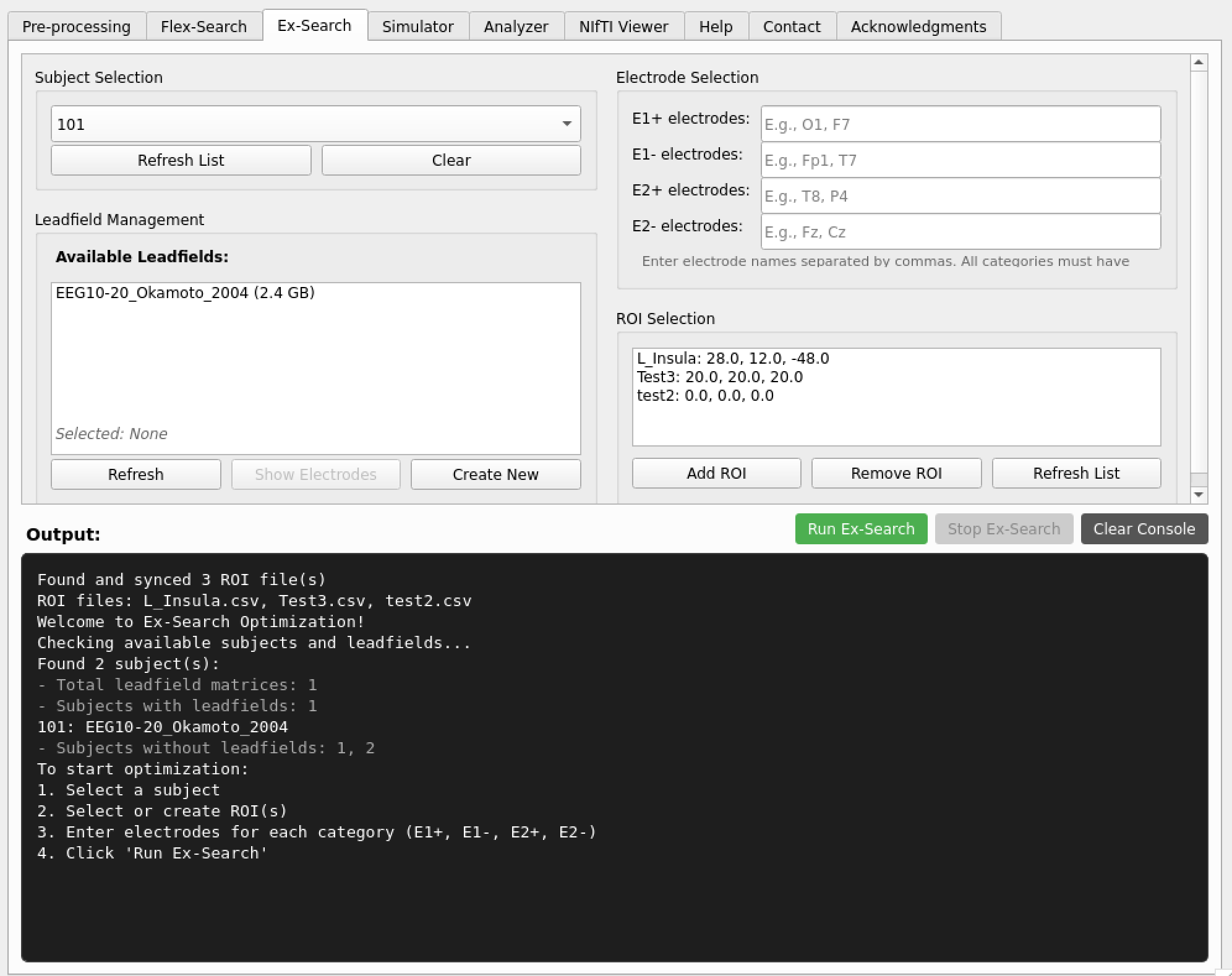 Ex-Search Interface