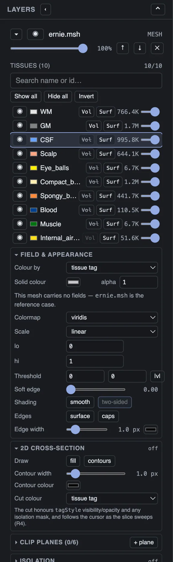 The layer panel